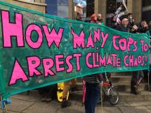 How many cops to arrest climate chaos?